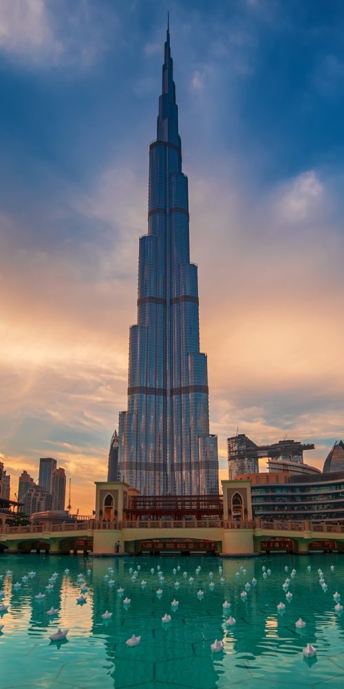 burj-khalifa-dubai-uae-tallest-skyscraper-building-world-travel-attraction-with-blue-pool-foreground